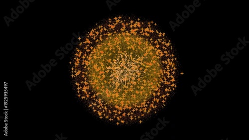 Colorful Fireworks Celebration Animation | Festive Night Sky Fireworks Overlay