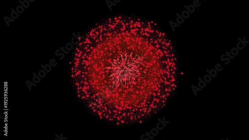 Colorful Fireworks Celebration Animation | Festive Night Sky Fireworks Overlay