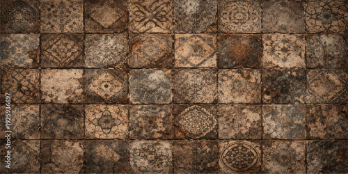 Old rustic wooden wall texture background with rough aged surface and natural brown pattern