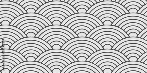 abstract Pattern with Minimalist Gray and White Wave Design. vector illustration