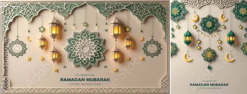 elegant ramadan mubarak background, islamic Ramadhan kareem background design for banner & social media