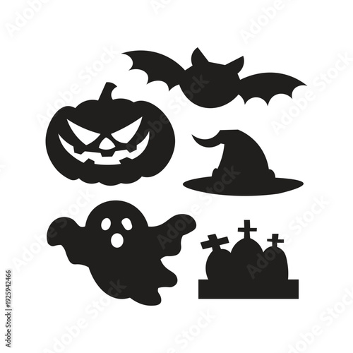 Halloween icon images silhouette illustrations Halloween icon images generally emphasize a spooky, mysterious, and magical feel, rooted in the ancient Celtic tradition of Samhain to ward off evil spir