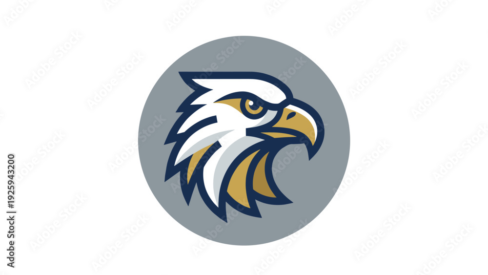 Obraz premium Eagle Head Logo Design for Business Branding & Sports Teams
