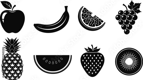 Jerrycan Gas Canister and Fuel Pump Nozzle Black Vector Icon Set, Gasoline Storage and Petroleum Transportation Graphics, Energy, Diesel, and Oil Container Icons Illustration.