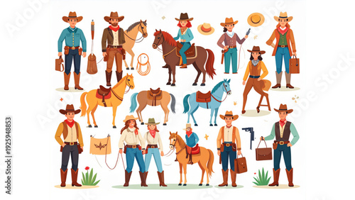 Female face avatar illustration set with diverse hairstyles hair colors and beauty looks in clean flat vector style