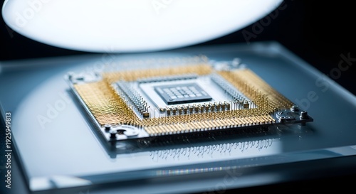 Obraz na płótnie Central Processing Unit Closeup View.