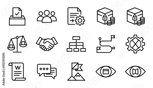 Farm mining cryptocurrency vector concept of digital currency and decentralized blockchain technology