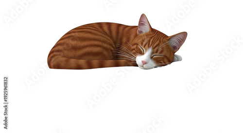 Sleeping Orange Tabby Cat