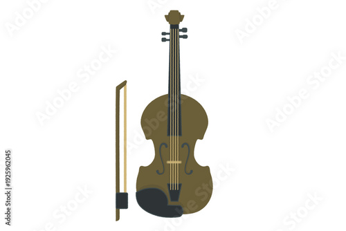 シンプルなバイオリンイラスト