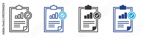 results icon set multiple style collection	
