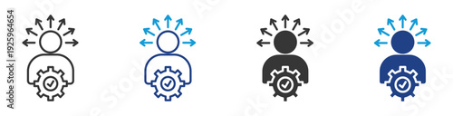 outcome icon set multiple style collection	
