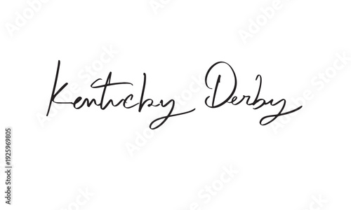kentucky derby text font calligraphy hand written lettering script lack color object icon kentucky derby race rider sport jockey equestrian racehorse competition horse racing speed kentucky derby