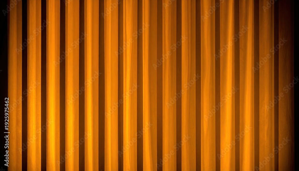 Obraz premium Abstract close-up of golden vertical lines with soft light and dark shadows
