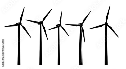 Wind turbines generating clean energy. The image highlights sustainable power solutions for a better tomorrow.