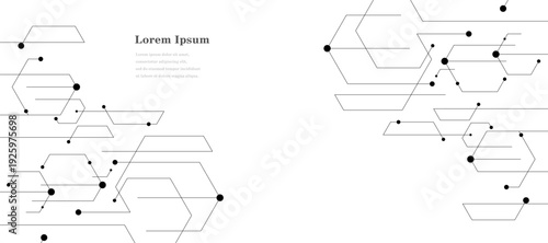 幾何学 抽象 六角形 回路 科学 テクノロジー 背景