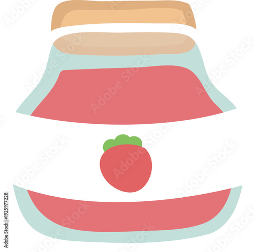 strawberry jam illustration