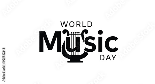 World Music Day logo vector