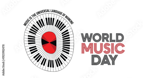 World Music Day logo vector