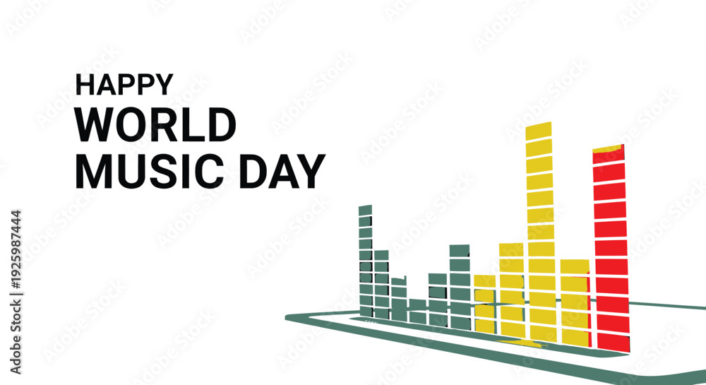 Fototapeta premium Music equalizer icon vector graphic