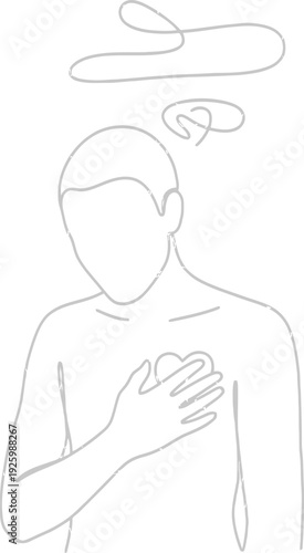 Man experiencing chest pain and fainting