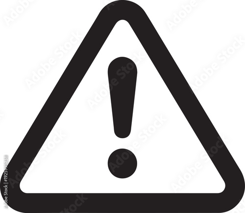 Auto Crash Warning Symbol Isolated on White Background