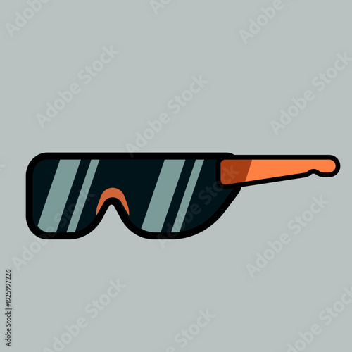 3d glasses on white background