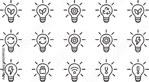 Innovation, Recycling and Smart Power Line Symbols for Startup Projects