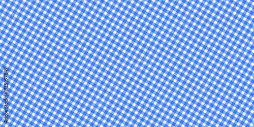 blue gingham or vichy pattern. Autumn or Thanksgiving day textile print for tabletop, picnic blanket, basket napkin, shirt or handkerchief. Cotton, linen or flannel design. vector design eps10