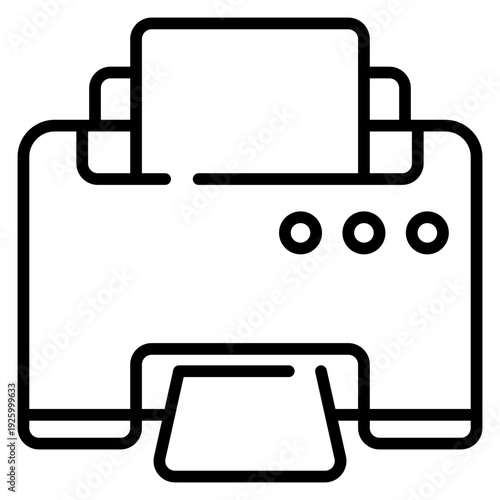 Printer Line Icon