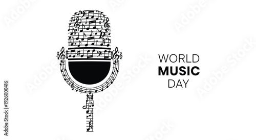 World Music Day microphone icon