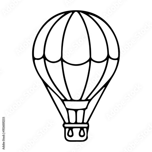 Hot Air Balloon Outline Icon