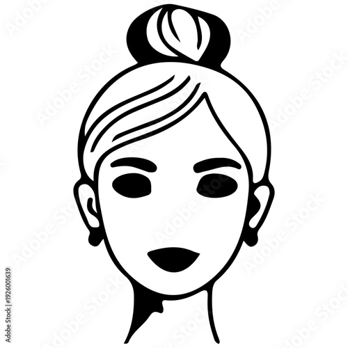 Female Face Line Avatars