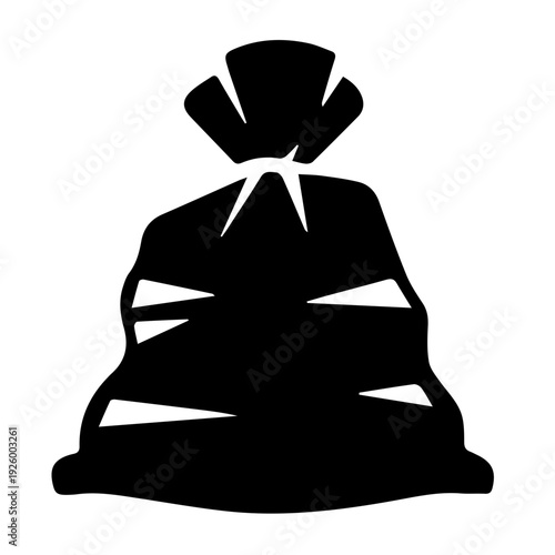 black trash bag icon