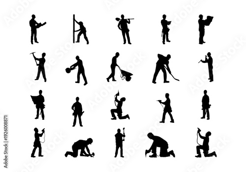 Construction Worker Silhouette