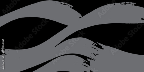 black grey brush wrap car sticker pattern abstract banner sporty lines black grey color combination grunge brush modern pattern racing motorsport vector design.