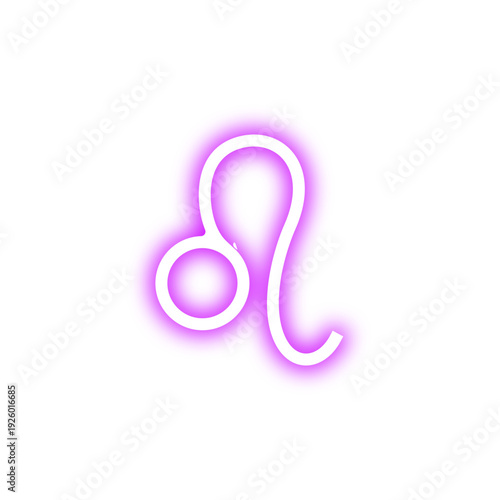 Neon Illustration of Zodiac Signs