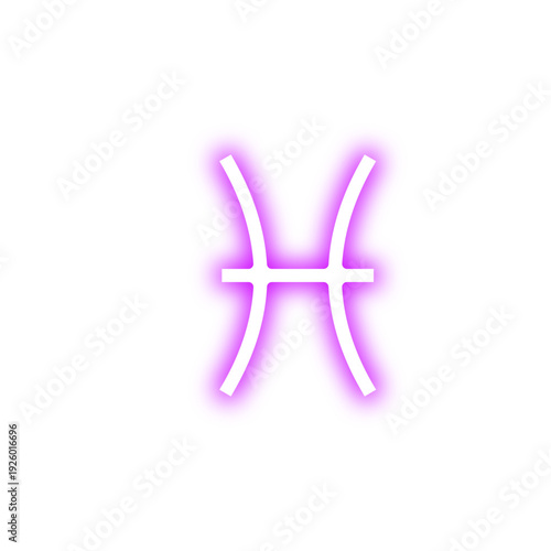 Neon Illustration of Zodiac Signs