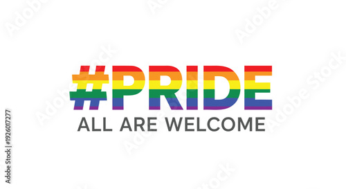 LGBTQ Pride hashtag symbol vector