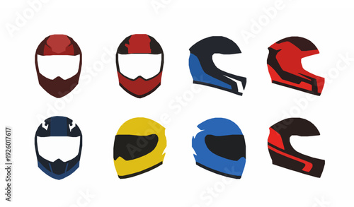 Flat BMX bicycle side view vector illustration black bike mockup