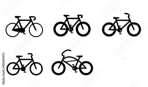 Mountain biker riding downhill mountain bike trail vector illustration