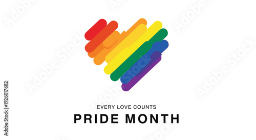 LGBTQ Pride Month vector graphic