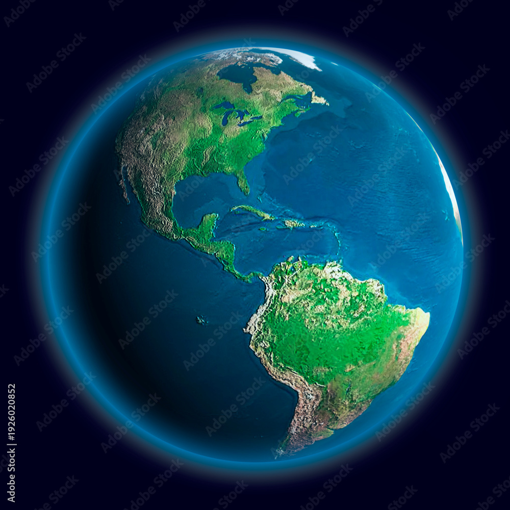 Fototapeta premium 3D Illustration of Earth Globe