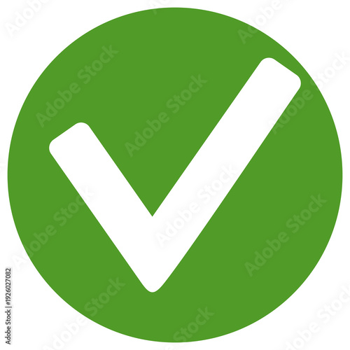 green check mark with data style, agree sign	