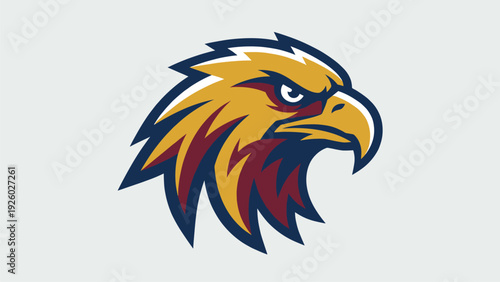 Fierce Eagle Mascot Logo Design for Sports Teams & Brands