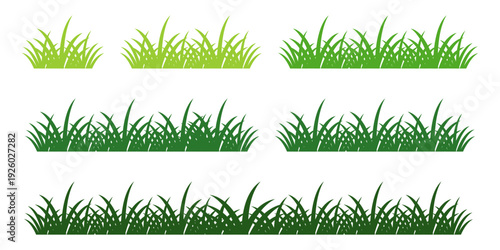 green grass illustration, sustainable grass nature, grass design in flat style