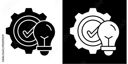 Strategic  Icon Set White Glyph Style Collection