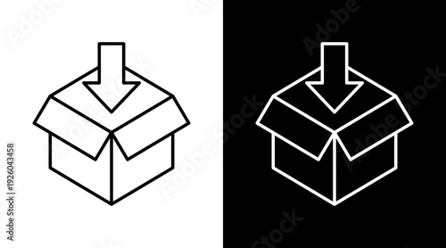 Order White Icon Set Design