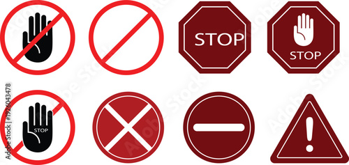 Various Traffic and Warning Signs traffic signs stop signs