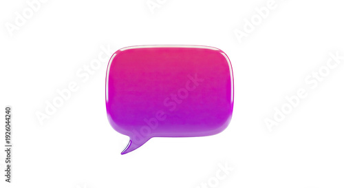 3D Gradient Speech Bubble Icon