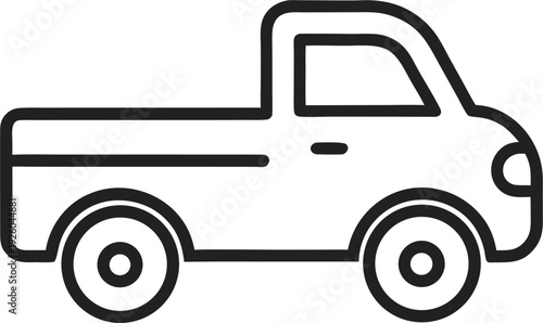 pickup truck icon outline icon